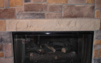 Barton Limestone Veneer Fireplace