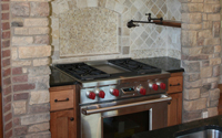 Donegal Ledgestone Veneer Kitchen Stove