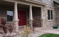 Donegal Ledgestone Veneer Exterior Home Entrance