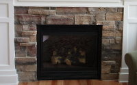 Shannon Weatheredge Stone Veneer Fireplace